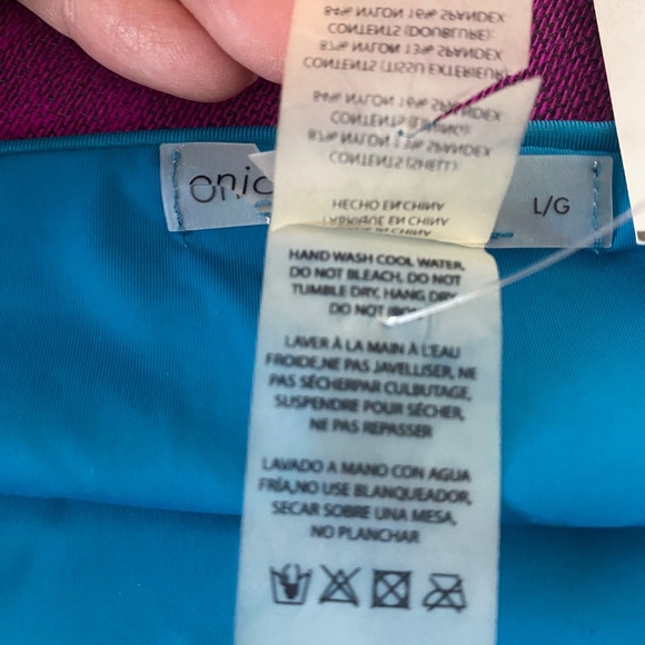 Onia dark teal bikini set Alexandra Top Lily Bottom Large New w Tags - Picture 7 of 16